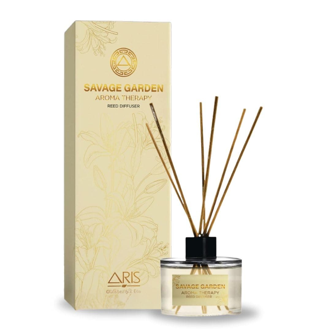 Savage Garden Aroma Therapy Reed Diffuser - 200ml/6.8oz - Continuous Fragrance for Home & Office - Health-Conscious Environment Enhancer with Multi-Layered Scent