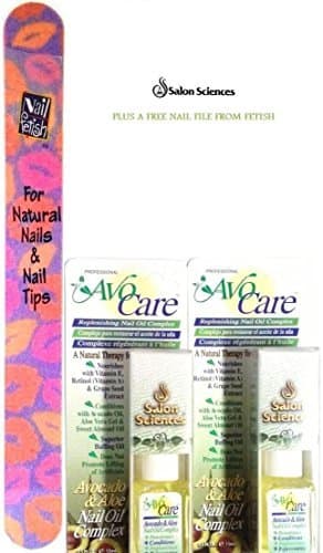 Salon Sciences AVOCARE Replenishing Nail Oil Complex (0.5 fl oz./15 ml.) EACH BOTTLE FULL SIZE (PACK OF 2)