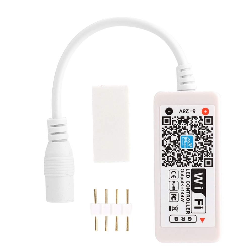 CHICIRIS WiFi Wireless LED Smart Controller, Compatible with Alexa, Assistant IFTTT, Working with Smart Phone and RGB LED Strip Lights, Comes