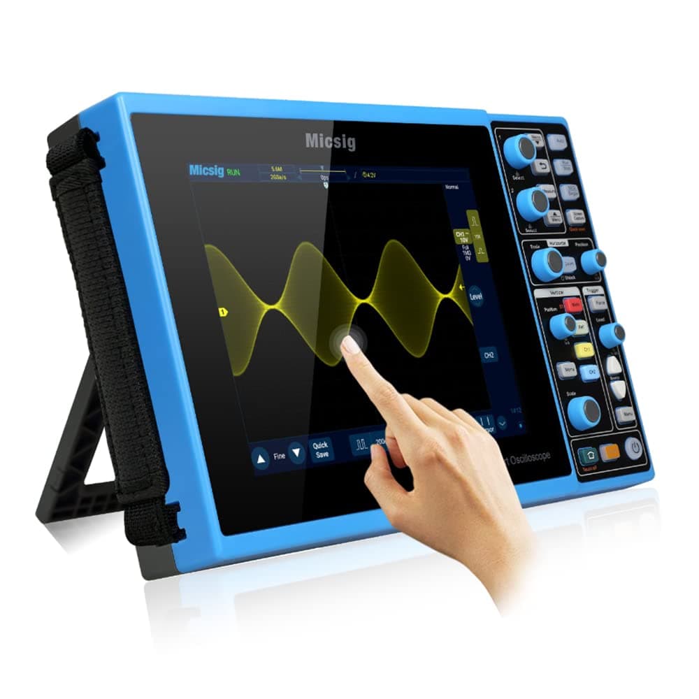Micsig Digital Smart Touch Panel Oscilloscope Bandwidth STO1102C 100MHz / STO1152C 150MHz Sample Rate 1GSa/s 2CH STO1000C 80000WFMS/s (STO1152C)