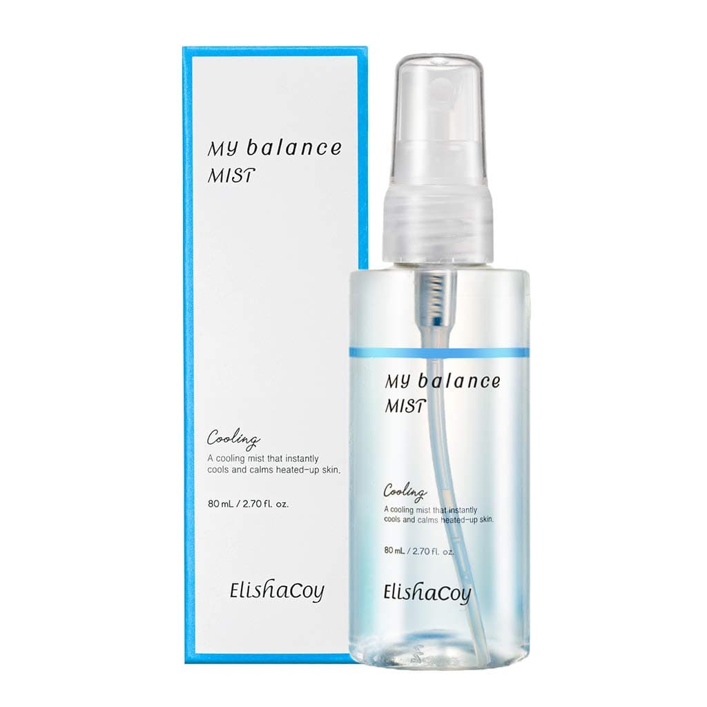Elishacoy My Cooling Balance Mist 80ml (2.71 fl.oz.) - Long Lasting Cooling & Soothing Facial Mist, Aloe Leaf Extract, Calms Heated up Skin