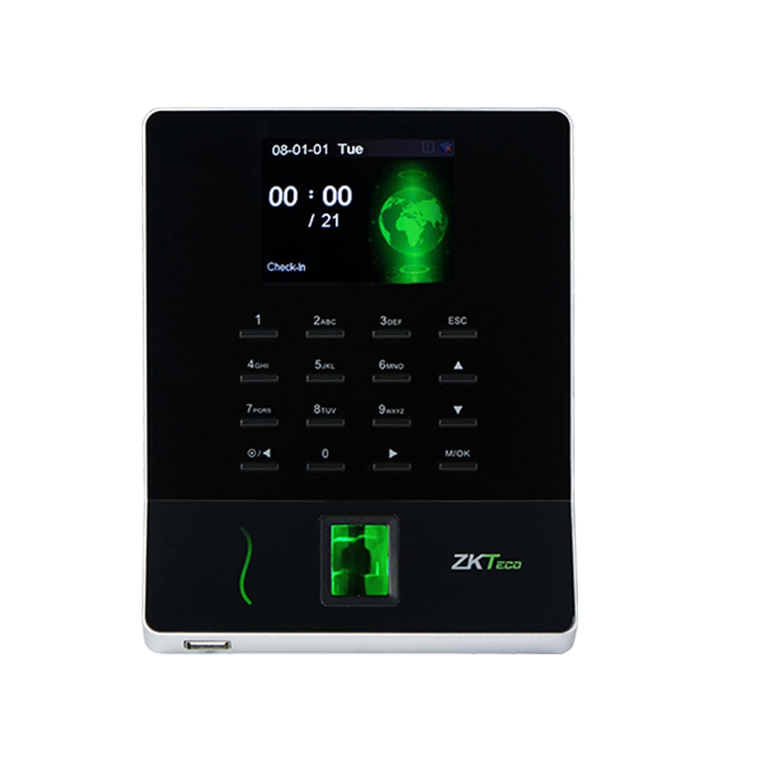 ZKTeco Fingerprint Attendance Machine with Wi-Fi and USB Port - WL20