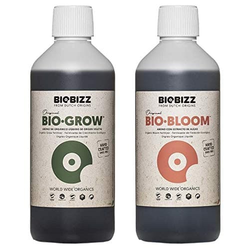 BioBizz - Bio Grow & Bio Bloom Organic Soil Plant Nutrients (500ml - Grow & Bloom)