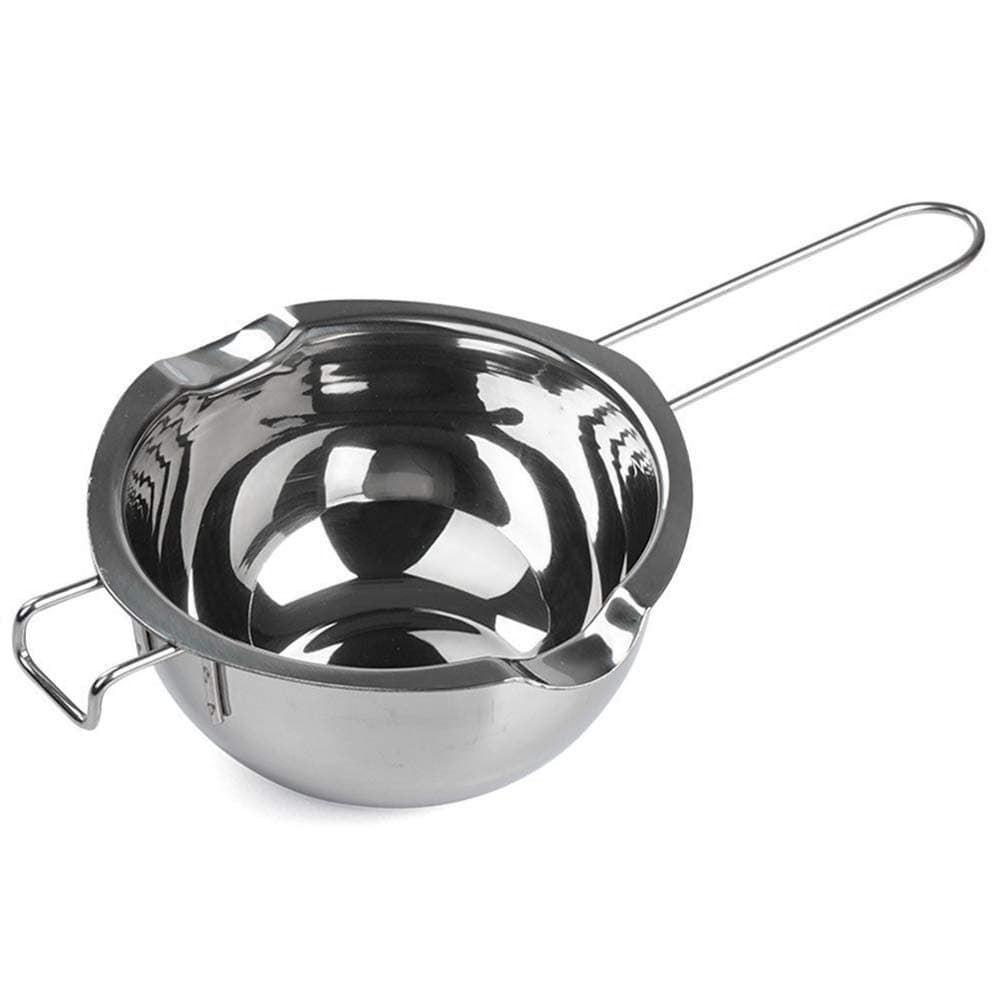 SONGZIMING Stainless Steel Double Boiler Pot for Melting Chocolate, Candy and Candle Making (18/8 Steel, 2 Cup Capacity, 480ML)