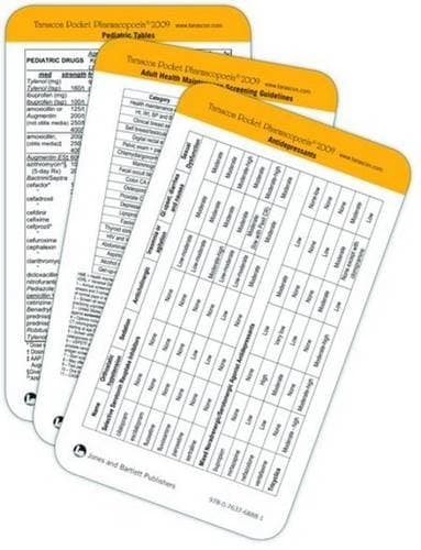 Cardiac Arrest/Emergency Reference (Tarascon Rapid Reference Cards) Cards – 1 Jan. 2009