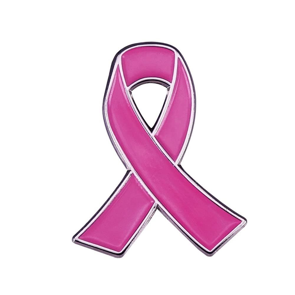 AOTEMANPink Ribbon Global Breast Campaign Logo Brooch