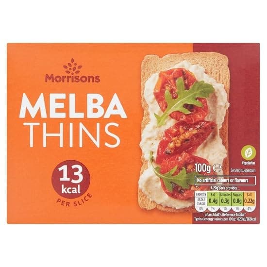 Melba Toast, 100 g, Pack of 10