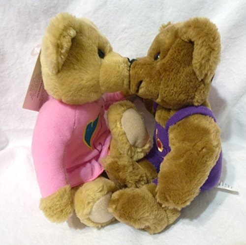 Hallmark "Love and Kiss Kiss Bears" Set of 2 Plush (Retired)