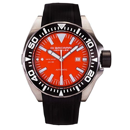 Di Bacarri Hercules Diamond Limited Edition ETA2824 Swiss Made Automatic Orange Dial No.1