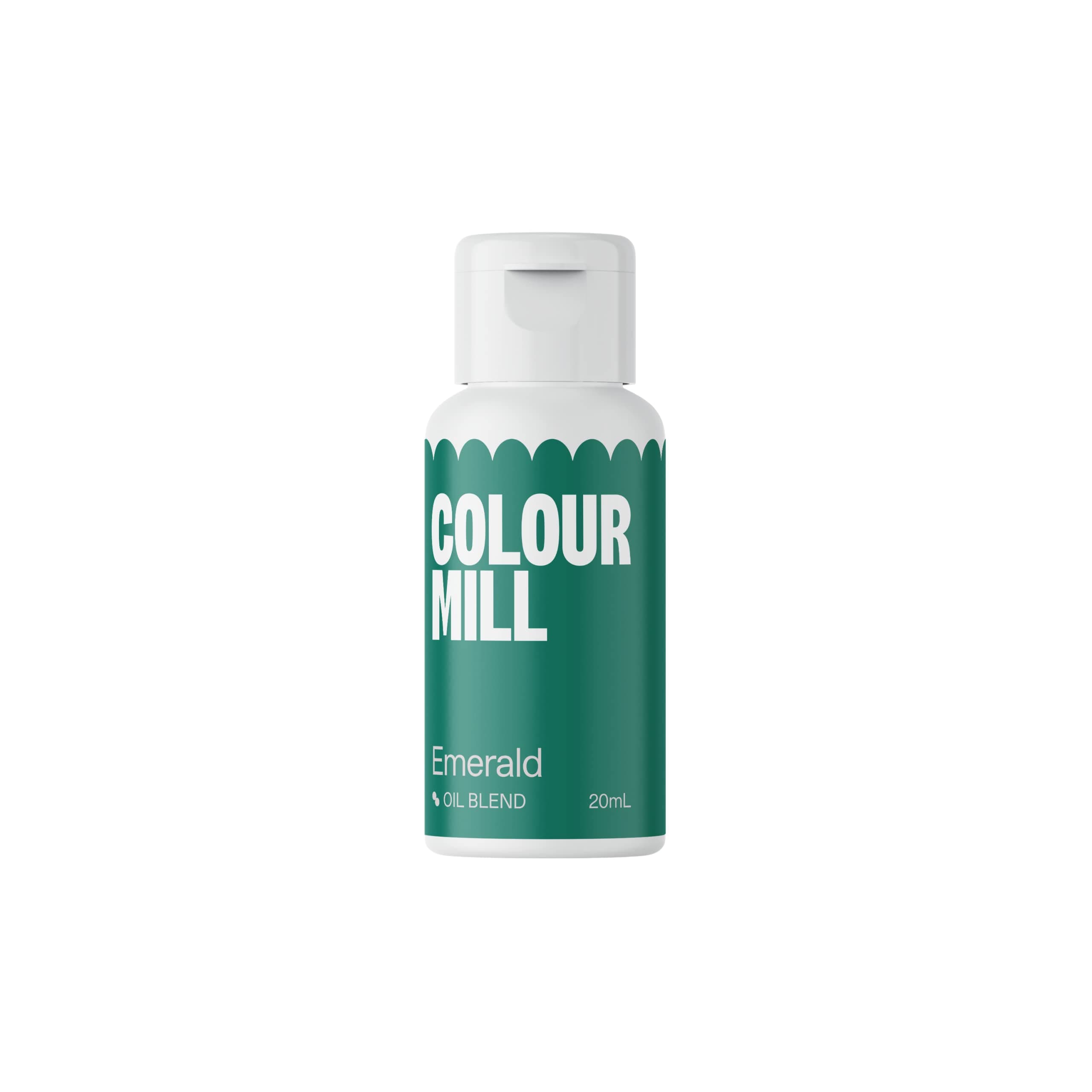 Colour Mill Oil Blend Food Colouring Emerald: Oil-based fat-soluble food colouring, 20 ml