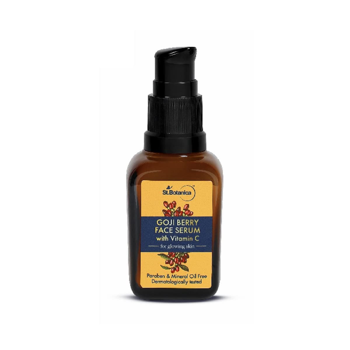 St.Botanica Goji Berry Vitamin C Face Serum, 30ml with Goji Berry & Dragonfruit for Glowing & Even-toned Skin | Fights Pigmentation | For Dry or Oily Skin | For Women & Men | No Parabens | Vegan