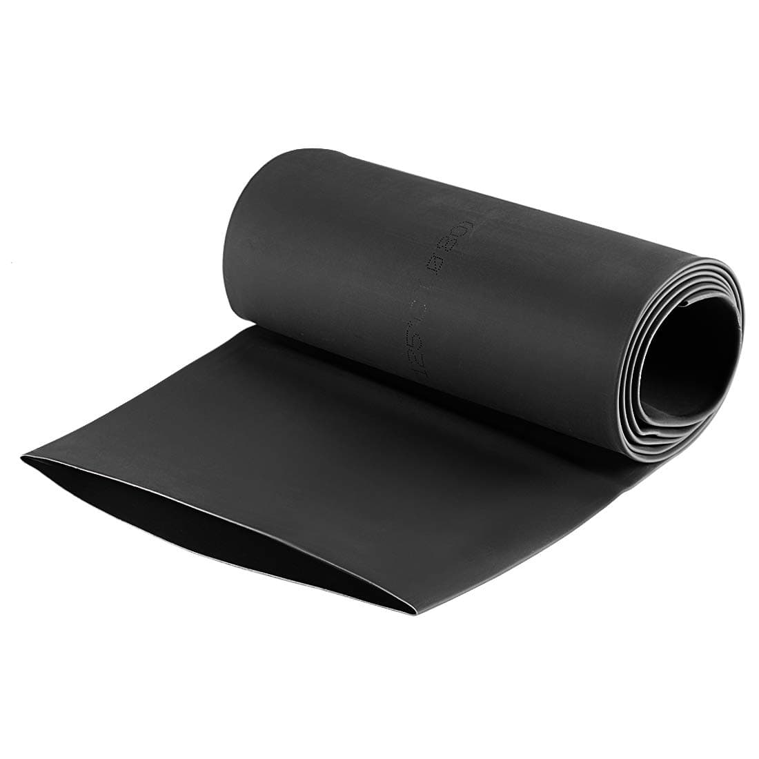 Heat Shrink Tubing, 80mm Dia 128mm Flat Width 2:1 Shrinkable Tube Wraps Electric Insulation Wire Bundling 1m - Black