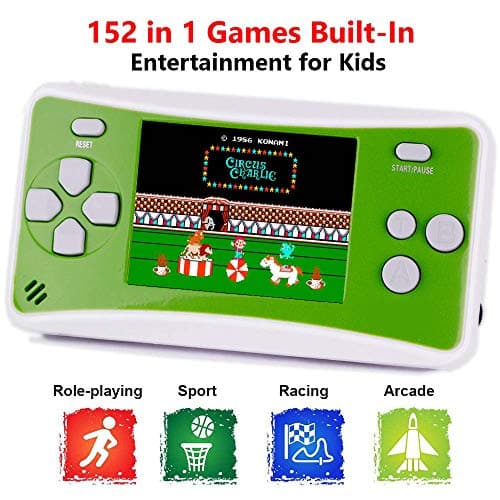 Handheld Games Console for Kids, Portable Retro Video Game Can Play on TV(Green1)