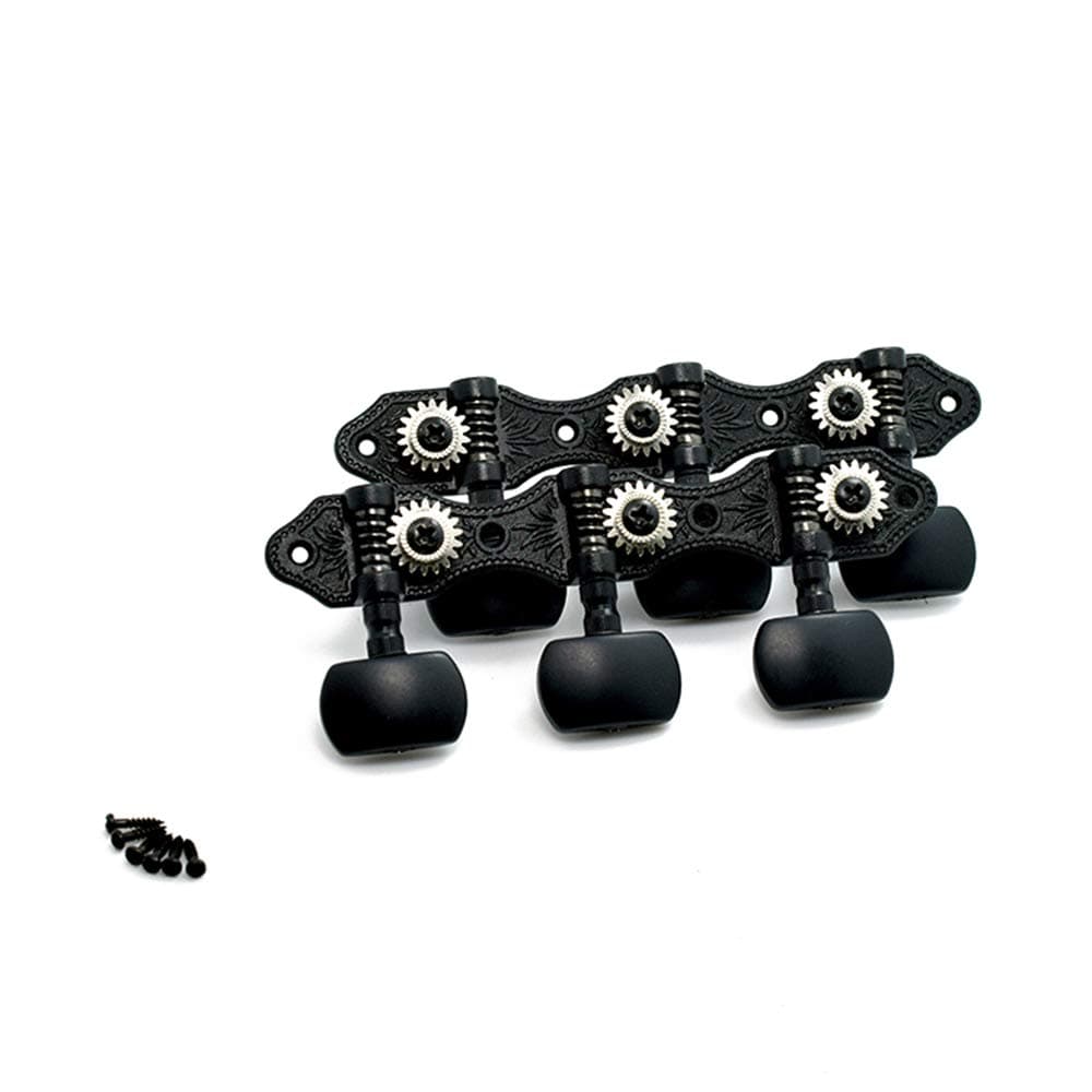 Classical Guitar Tuners,Tuning Key Pegs/Machine Heads for Classical Guitar or Flamenco Guitar with Black Plate Finish