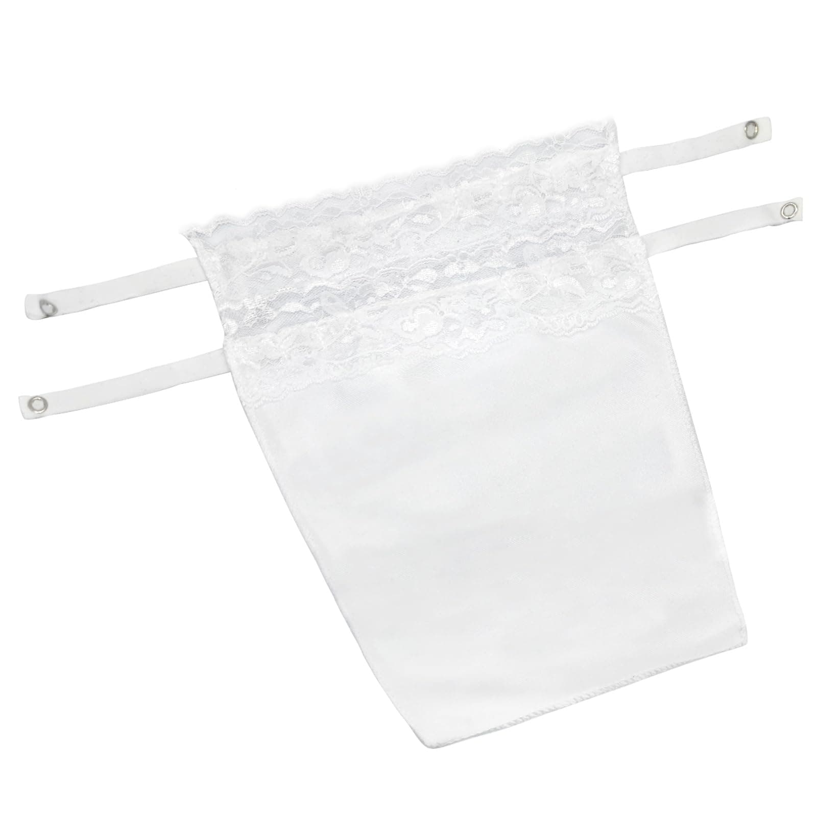 DesendaLady Lace Clip-on Mock Camisole Bra Insert Overlay Modesty Panels for Low Cut Tops Perfect for Covering Up No Embarresing Moments