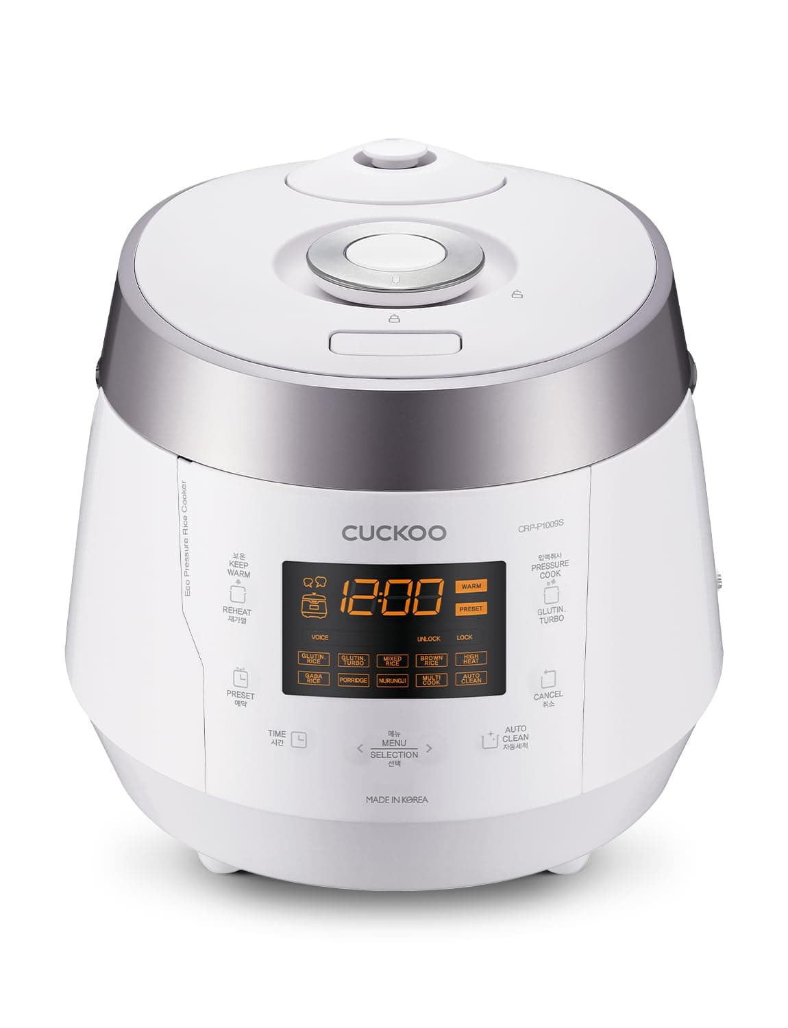 CUCKOO Electric Rice Cooker | 3.5 Litre 10 Cups 1.2 Kg Uncooked Rice Capacity Serves 2-10 People | 700 Watt | Nonstick Ceramic Coated Pot | 8 Hour Keep Warm Function (Classic)