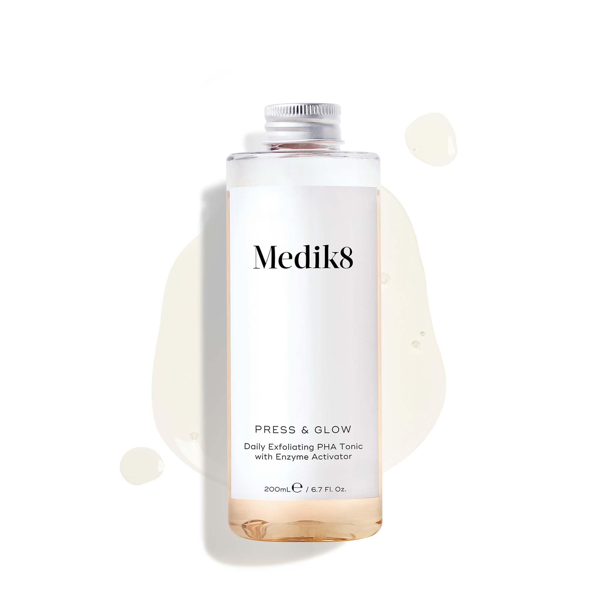 Press & Glow Refill - Daily PHA Exfoliating Facial Toner - Smooths Skin Surface & Boosts Radiance - All Skin Types - 200ml