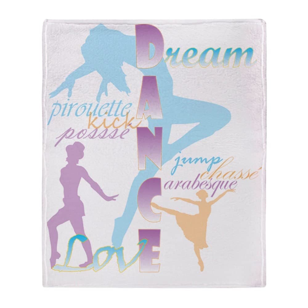 CafePress Dream Dance Love Throw Blanket Super Soft Fleece Plush Throw Blanket, 60"x50"