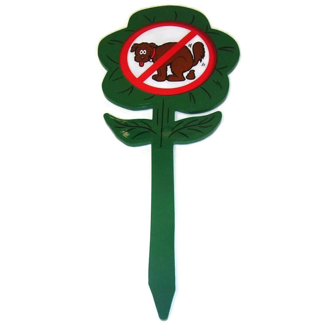 No Dog Poop Yard Sign--By Duke Za Daisy