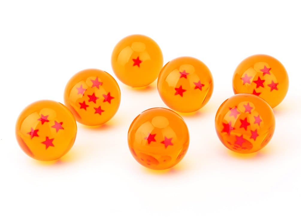 BoxtreeChildren Toy New Gift Box Set of 7pcs Dragon Ball Z 43mm/1.7" Stars Crystal Ball (Orange)