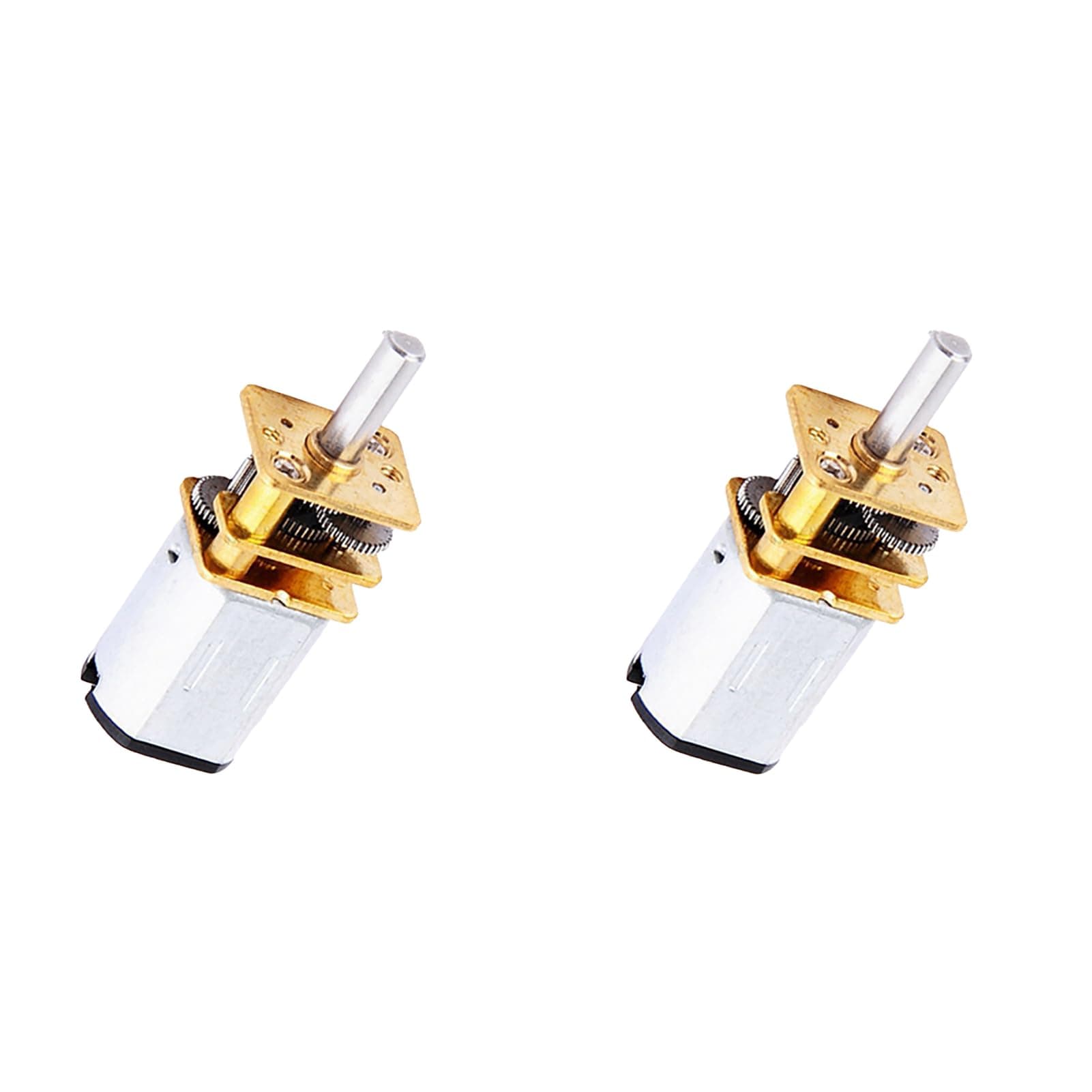 Eujgoov 2PCS Gear Motor, New N20 DC 6V 300RPM Speed Reduction Gear DC Motor with Metal for RC Car, Robot Model, DIY Engine Toys