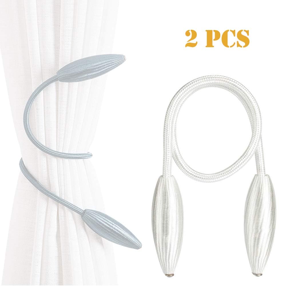 OEXEO 2 PCS Curtain Tiebacks Random Modelling Curtain Holdbacks Drapery Tie Backs,Decorative Rope Hook for Window Blackout and Sheer Panels No Need Punching(B-#3)