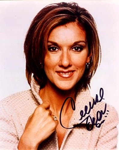 Celine Dion Sexy Photo Autograph Reprint Print Autografo Foto Autogramm