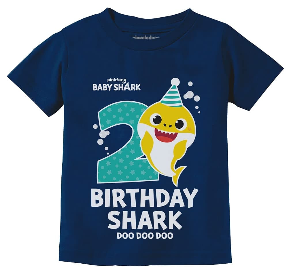 Baby Shark Doo doo doo First/2nd Birthday Shark Outfit Infant Kids T-Shirt