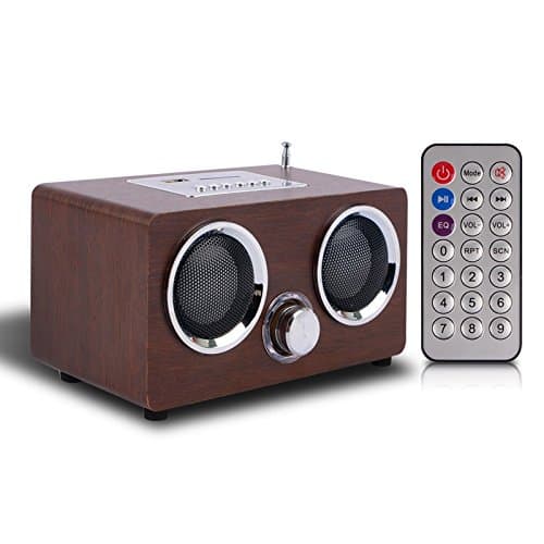 New Novelview Muse SD-1000 Made of Wood Hi-Fi Mini Audio / MP3 & Radio Speaker / FM Radio / Portable Speaker / Mini Speaker