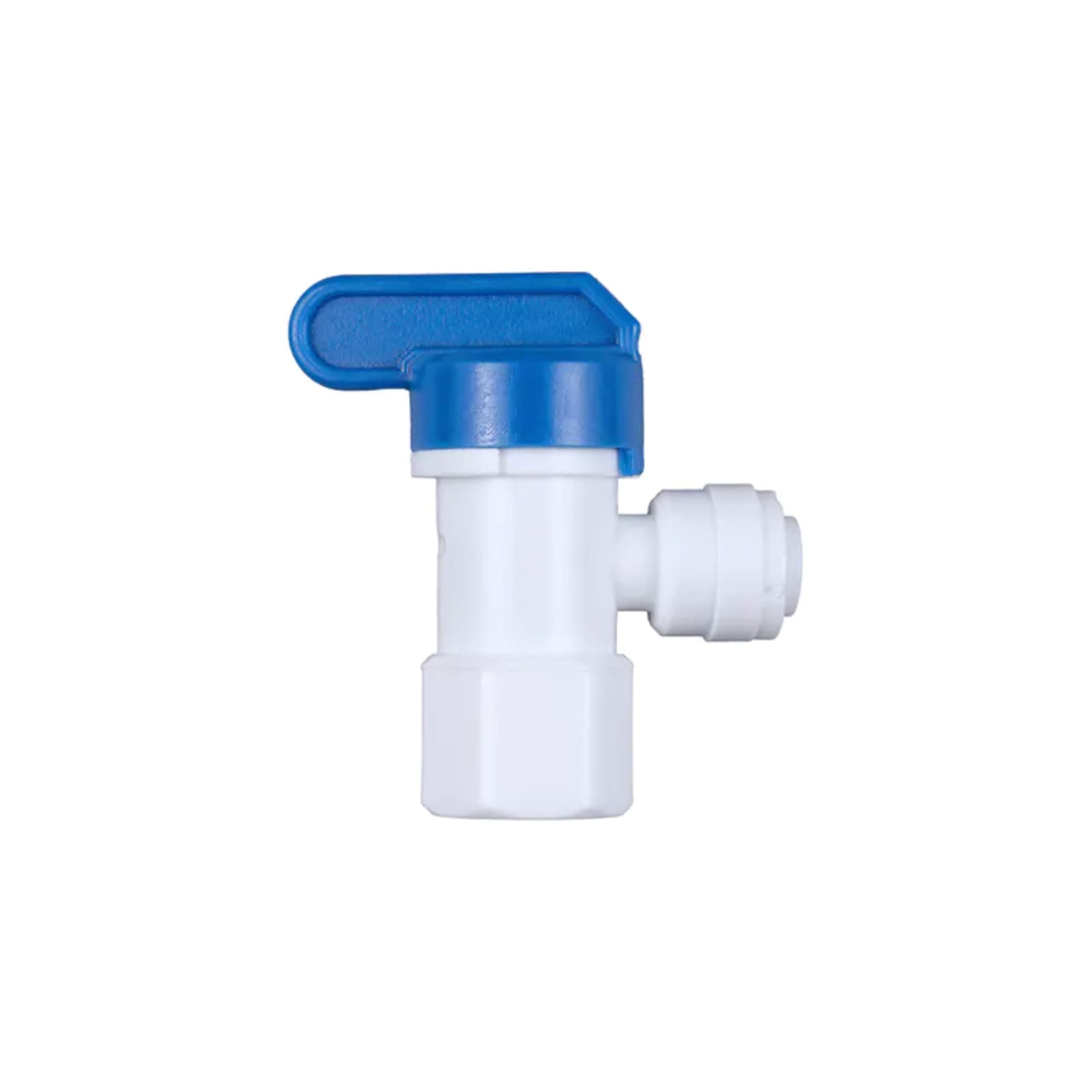 Water Storage Tank Ball Valve 1/4 inch O.D.RO Tubing x 1/4 inch female pipe thread Push-Fit Elbow Shut-Off Valve