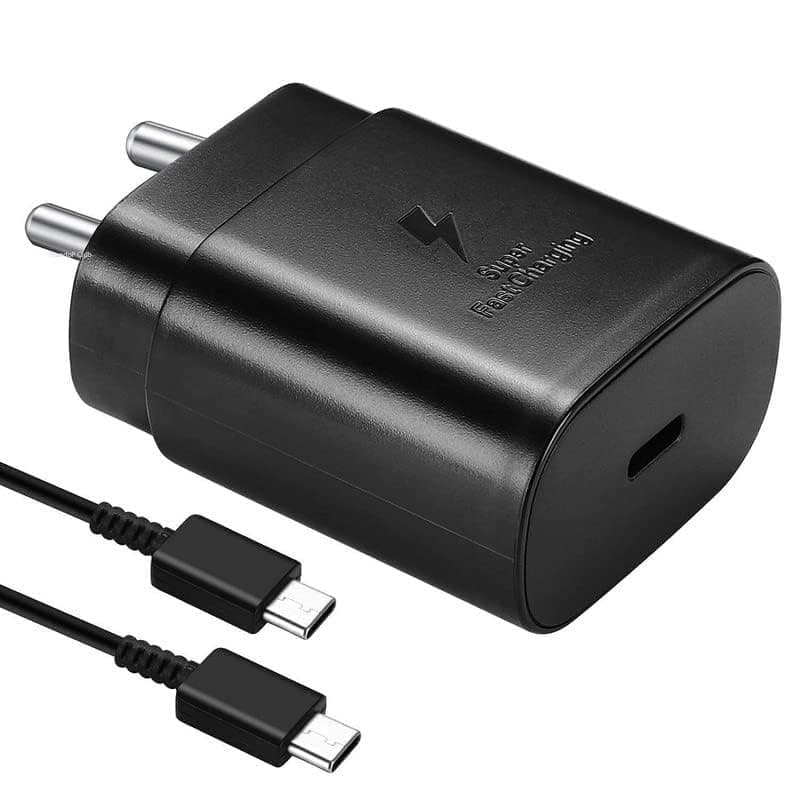 42W Ultra Fast Type-C Charger for vivo S1 Pro Charger Original Adapter Like Wall Charger | Mobile Charger | Qualcomm QC 3.0 Quick Charger with 1 Meter Type C USB Data Cable (42W,BM-25,BK)