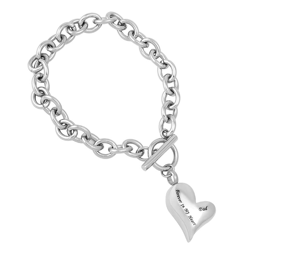 wonderful jewerly Dad Forever in My Heart Cremation Bracelet Memorial Ashes Keepsake Urn Holder