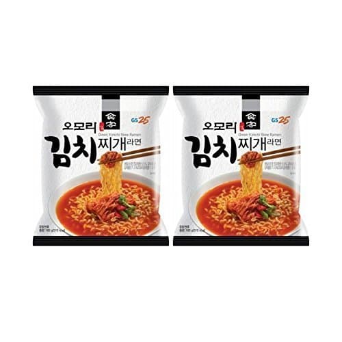 Korean Hot and Spicy Best Noodle (Omori Kimchi Stew Ramen - 2 Pack)