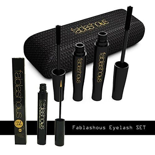 Eyelash Kit 3D Thickening & Lengthening Black Natural Fibre Lash Mascara Extensions And Eyelash Eyebrow Enhancing Serum