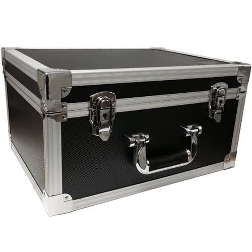 Freelogix Professional DJ Black Flight Case Record Box for 7inch Singles