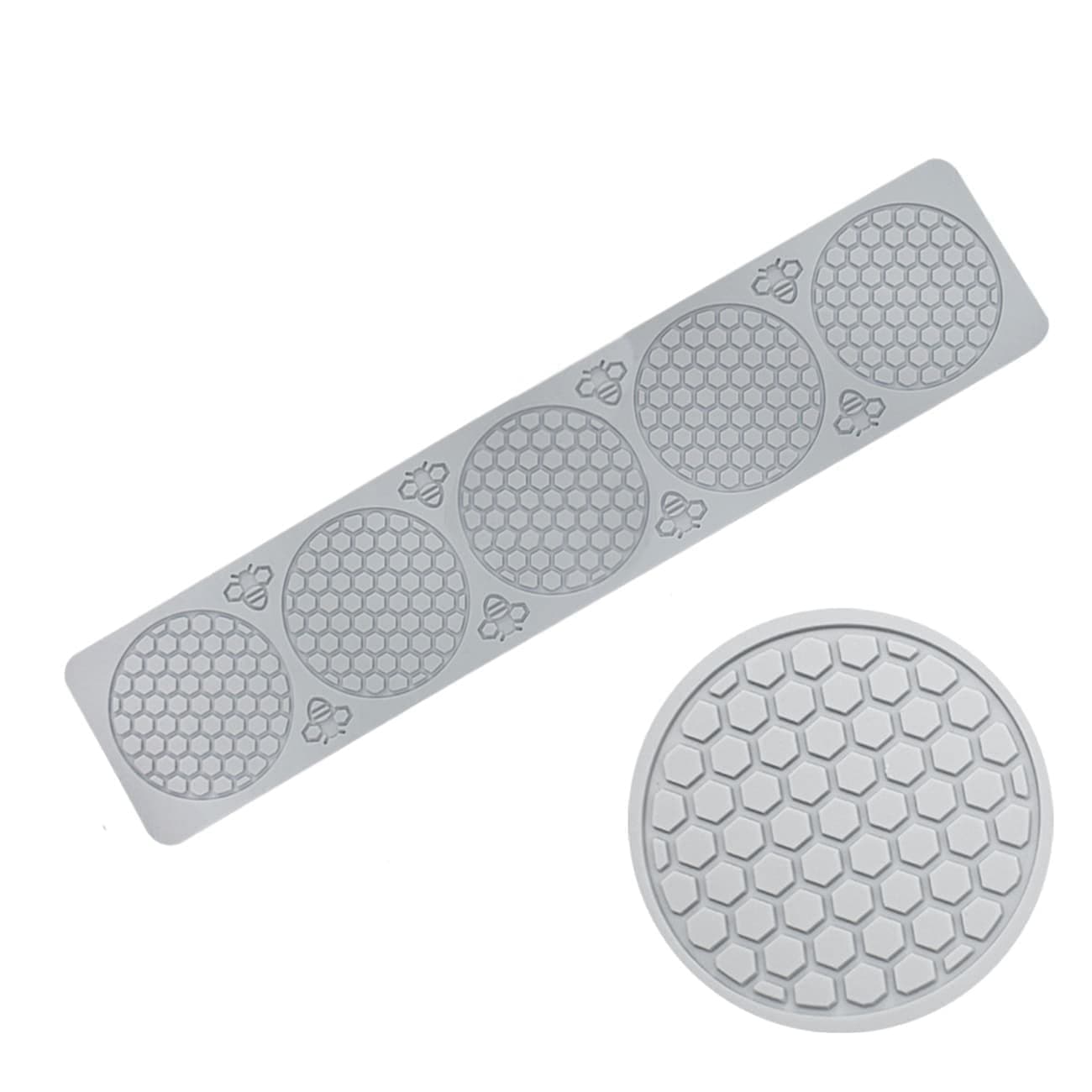 Silicone Honeycomb Molds, Chocolate Cake Baking Mold Sugar Fondant Candy Cupcake Cake Decoration, Glue Drops Clay Decorations DIY Ornaments Pendants (6-Cavity)