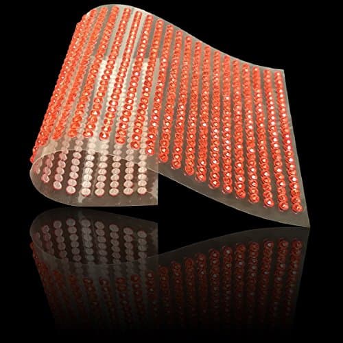 3000pcs 3mm Sheet Crystal RHINESTONES Self Adhesive Gem Bling Diamond Stick On Stickers Embellishments Car Jewerly Scrapbooking Phone - Red 3mm