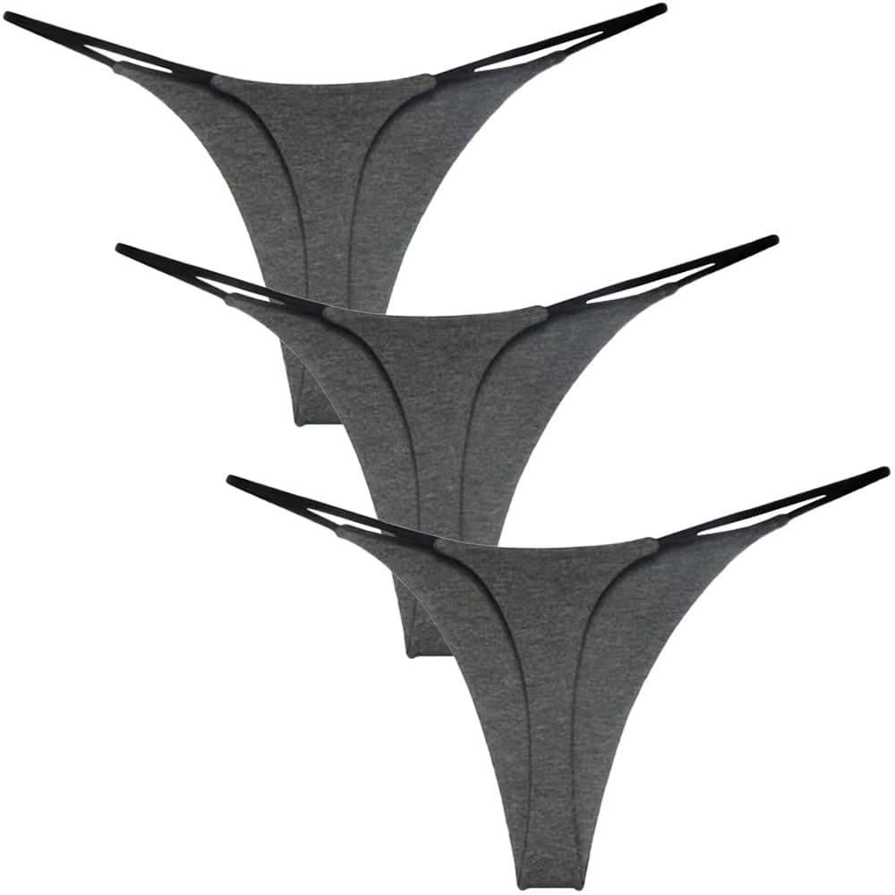 Dress CiciG String Underwear for Women Seamless Cotton G String Panties Pack Of 3 (3 Pack)