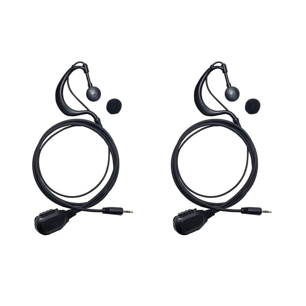 TDYU Cobra Cxt195 Headset G Shape Walkie Talkie Earpiece Headset with Mic PTT for Talkabout Cxt195 Cx112 PX655 ACXT1035r ACXT145 ACXT545 RX385 RX685 Two Way Radio 2Pack