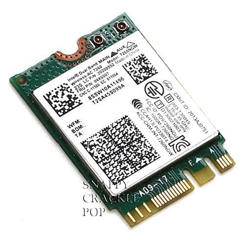 Lenovo Thinkpad W540 Wireless Card P/N: 04X6007 Intel Dual Band Model: 7260NGW