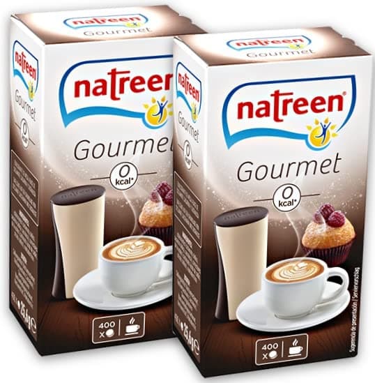 natreenCafé Gourmet Table Dispenser 2x400 pcs. - The calorie-free sweetener for coffee and tea/Netherlands