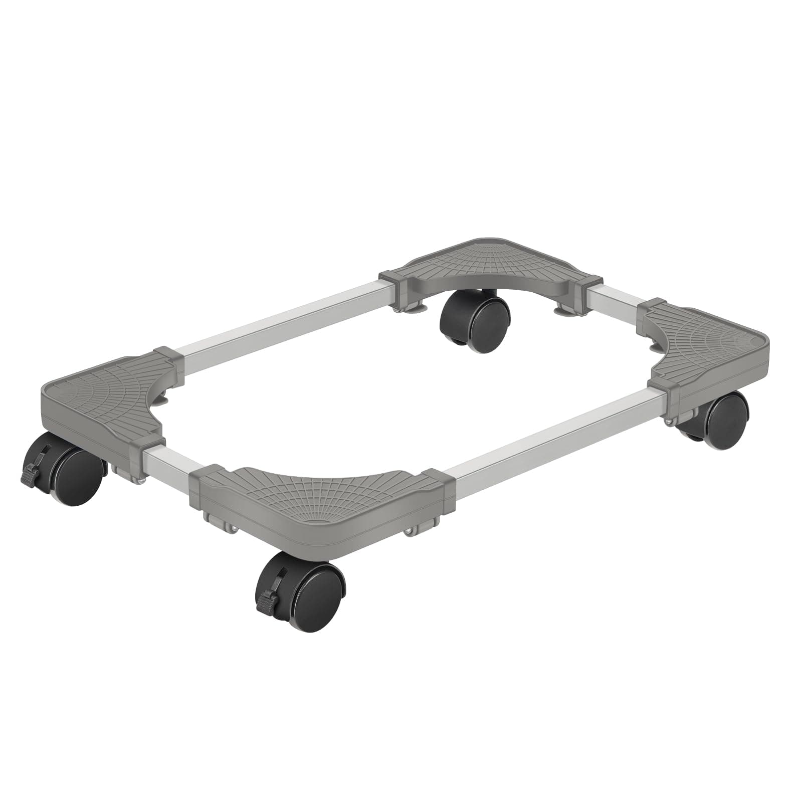 Liitrton Mobile CPU Stand with 4 Locking Casters, Ventilated PC Tower Stand for Floor, Fits Most PC Towers, Office Gamers (Light Grey)
