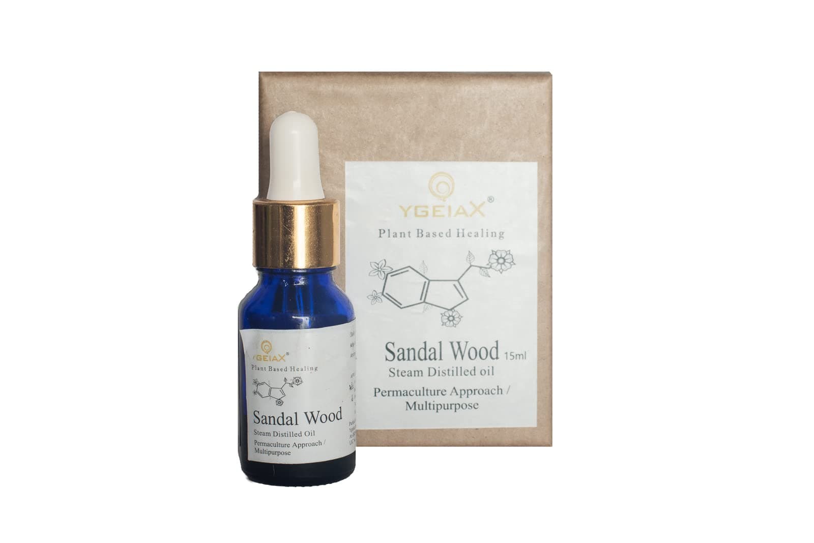 Sandalwood Essential Oil Organic, Sandalwood Essential Oil Edible, 15 ml by ygeiax