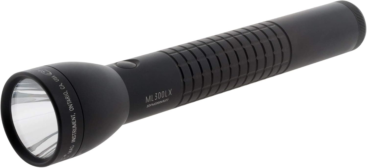 Maglite 3D Cell LED Torch – Matt Finish with Handle Waffle Design 625 lm, 29.5 cm Black ML300LX S3CC6