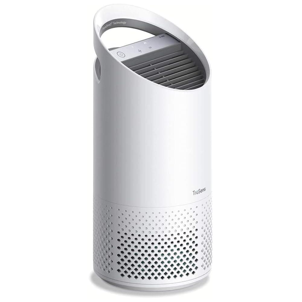 TruSens Z-1000 Air Purifier | 360 HEPA Filtration with Dupont Filter | UV Light Sterilization Kills Bacteria Germs Odor Allergens in Home | Dual Airflow for Full Coverage (Small), White