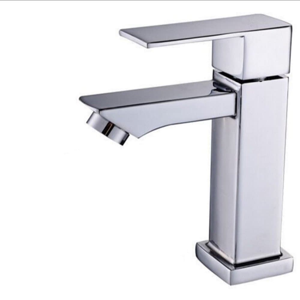 Siderit Single Handle Cold Water Bathroom Sink Faucet Brass Basin Taps