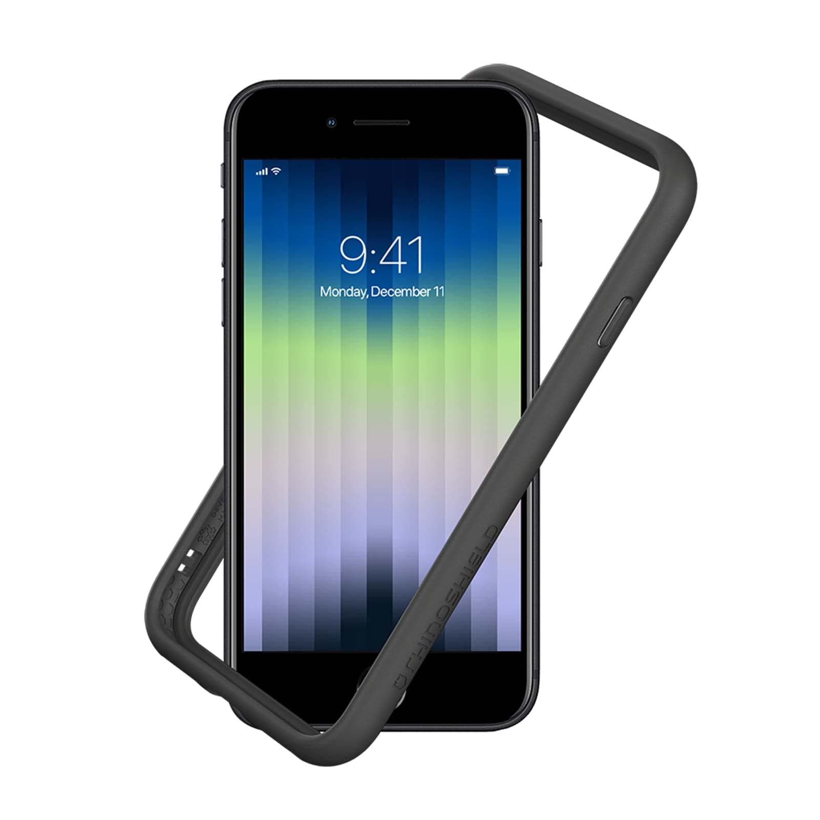 RhinoShield Bumper Compatible with [iPhone SE 3 / SE 2/8 / 7] | CrashGuard NX - Shock Absorbent Slim Design Protective Cover 3.5M / 11ft Drop Protection - Graphite