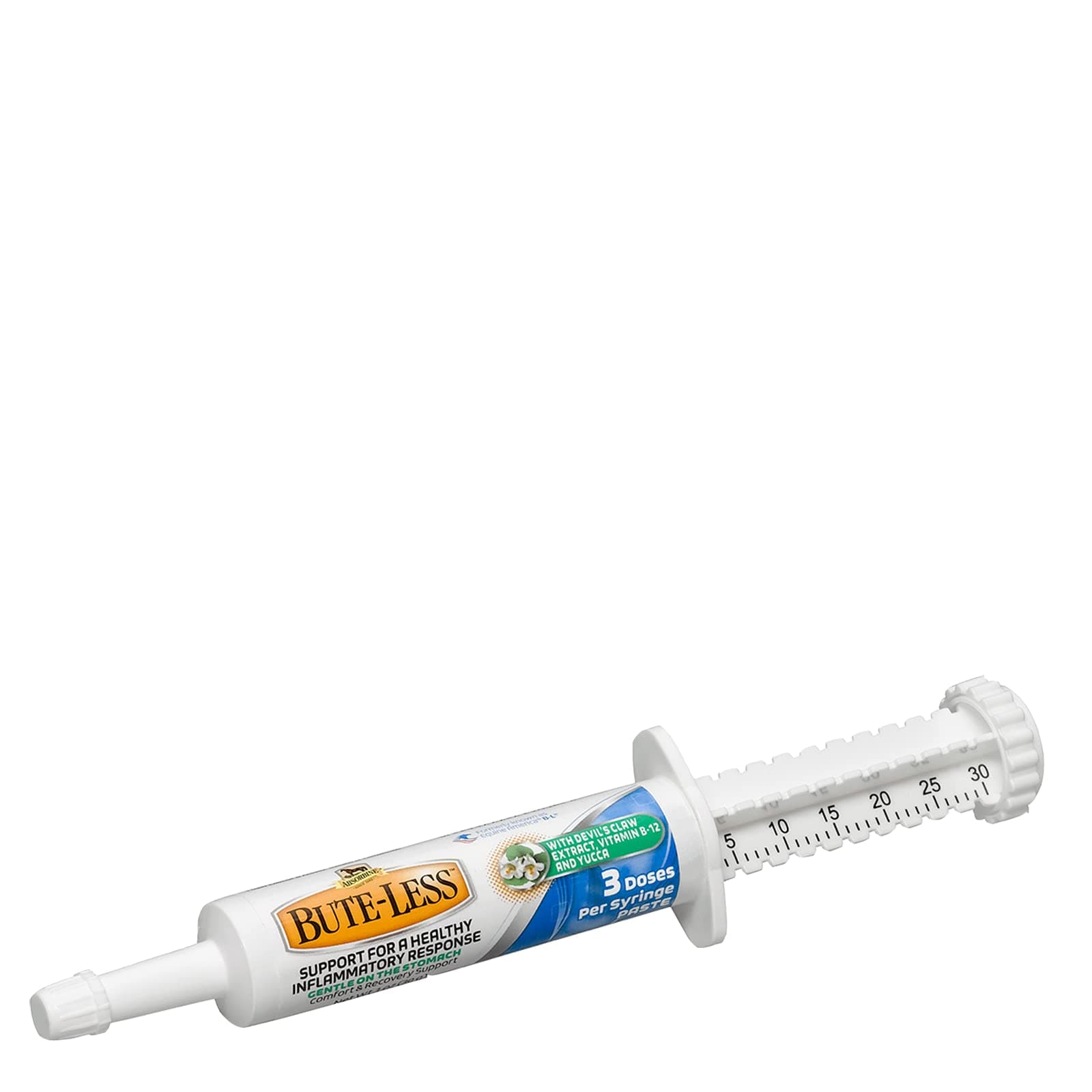 Bute-Less Long-Term Horse Comfort & Recovery Supplement Paste, Gentle on Stomach, ’s Claw, Vitamin B-12, Yucca, 1oz Syringe / 3 Doses
