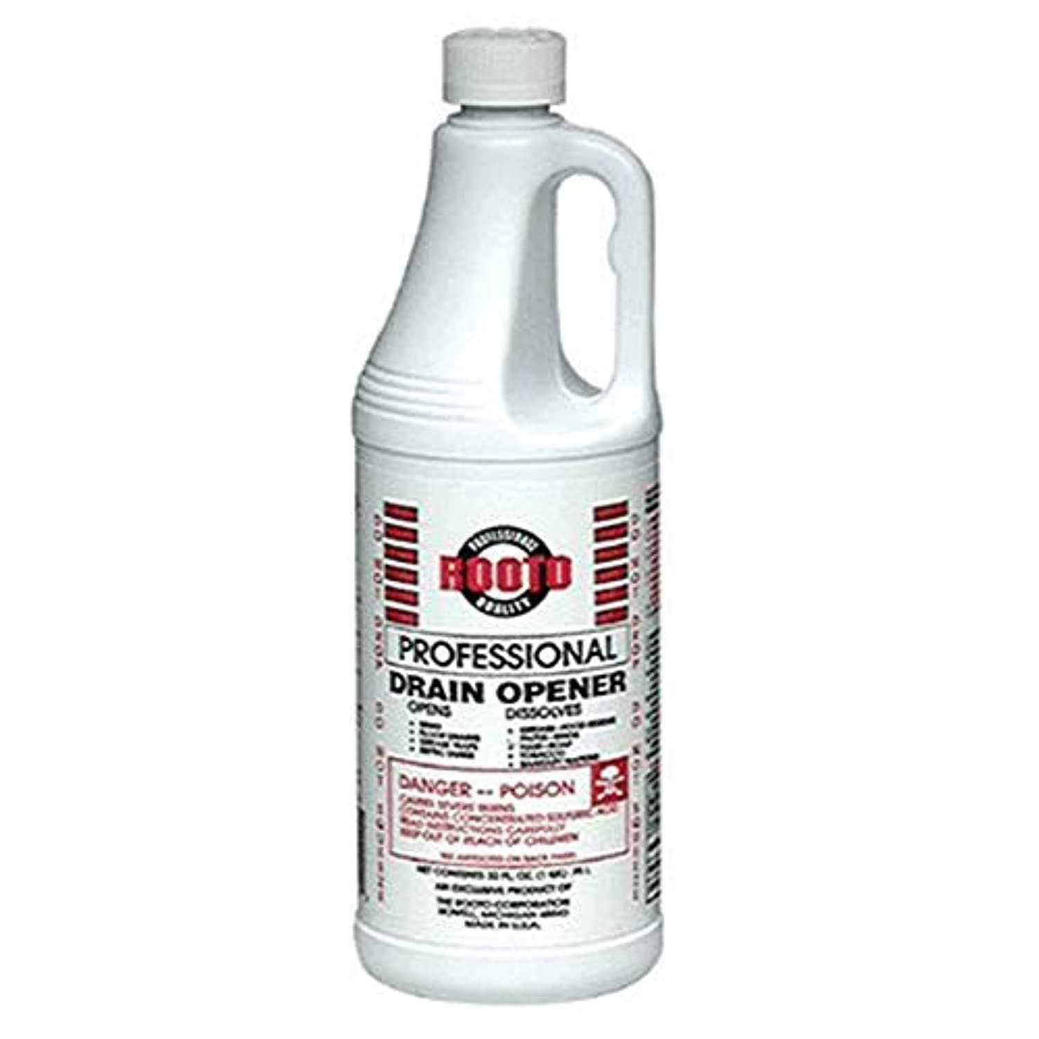 Rooto Professional Drain Opener|Deep Penetration|Opens Drains|Dissolves Grease and Residues from Septic Tanks,Bathrooms,Toilets,Kitchen Pipes|Easy to Use for Homes,Hospitals,Offices,Restaurants,etc.