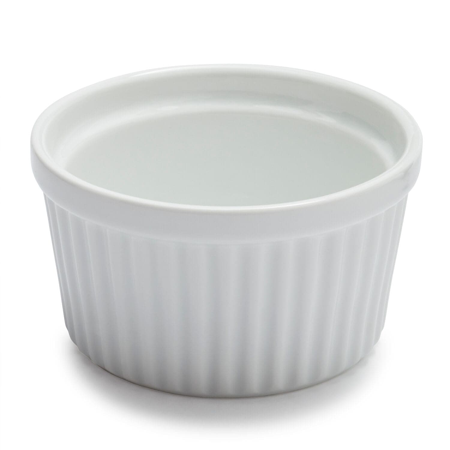 Sur La Table Porcelain Round Ramekin with Ribbed Sides HB4618, 7 oz.
